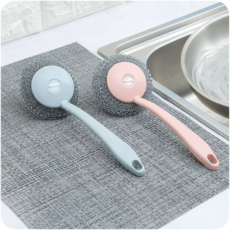 Long handle wire pot/kitchen cleaning brush Kitchenile