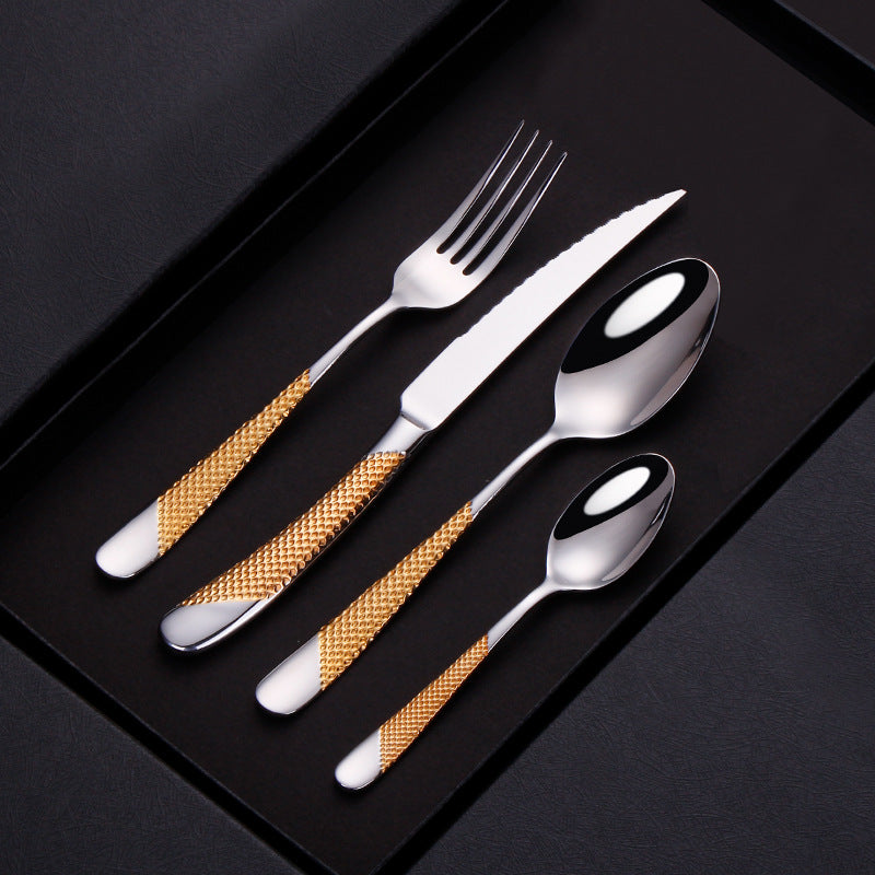Stainless Steel Western Cutlery Four-piece Set Kitchenile