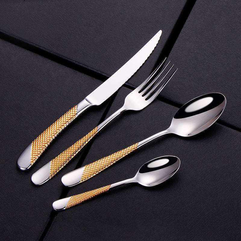 Stainless Steel Western Cutlery Four-piece Set Kitchenile