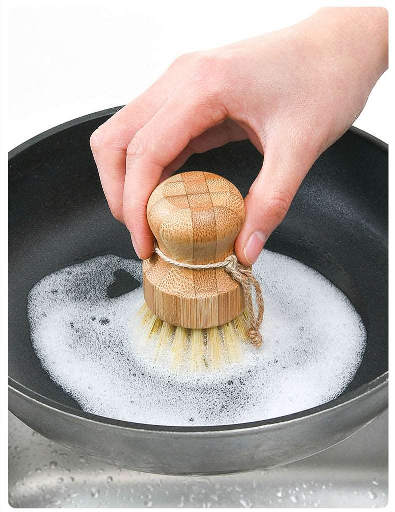 Bamboo Wooden Cleaning Brush - Eco Friendly Kitchenile