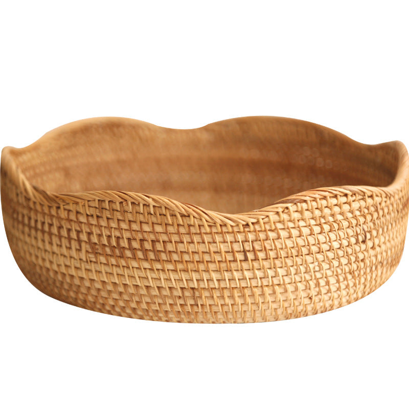 Storage Basket Hand-Woven Bamboo Kitchenile