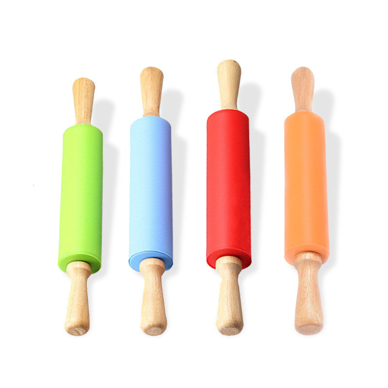 Silicon Rolling Pins with wooden or silicon handles