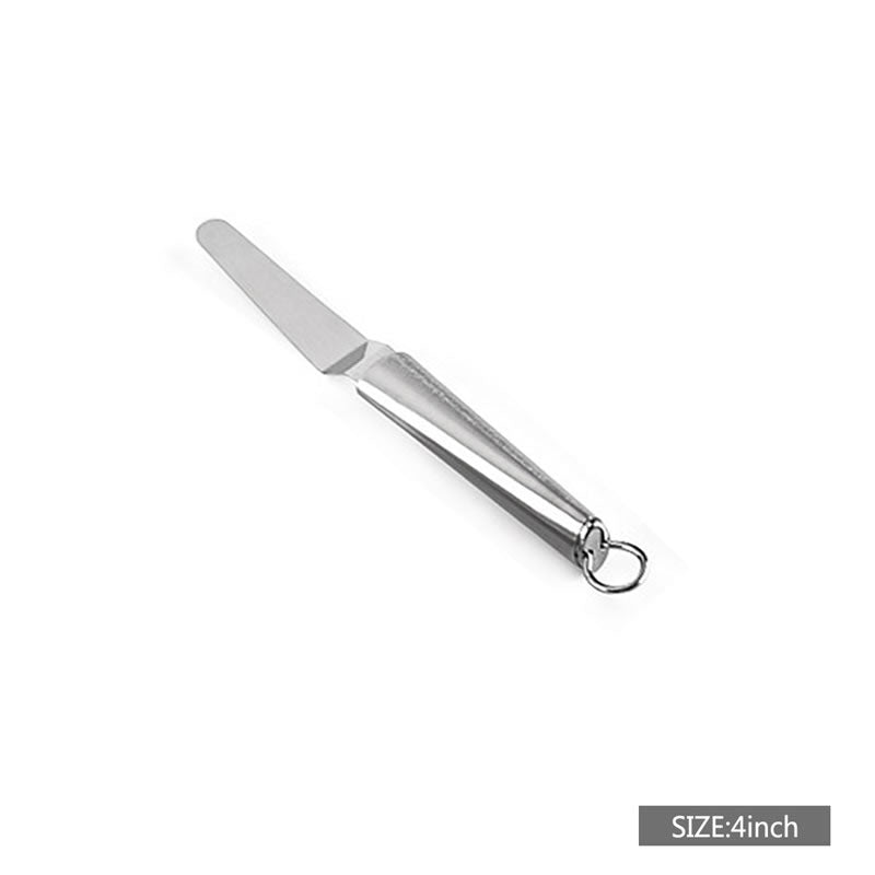 Stainless steel cream curved spatula Kitchenile