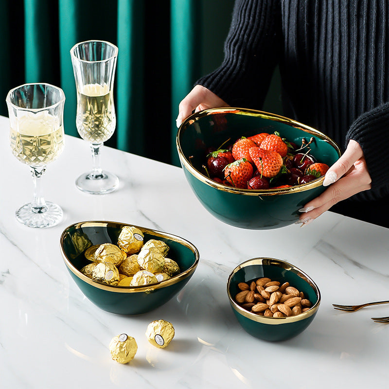 Nordic Style Ceramic Creative Salad Bowl | Kitchenile