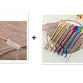 Straw and cleaning brush set
