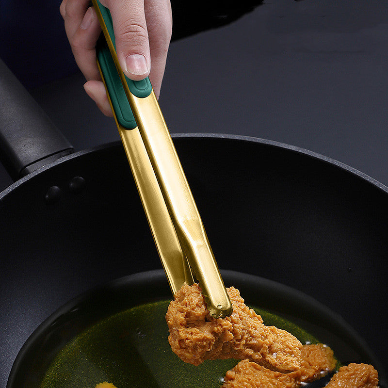 Barbecue Tongs Emerald Gold|Cooking